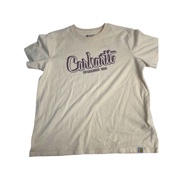 Carhartt Other - Men's Carhartt Khaki T-Shirt Loose Fit Size XL Full Front Logo